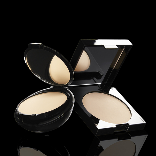 Classic and Blak Packaging Dual Powder wet dry Full Coverage Foundation