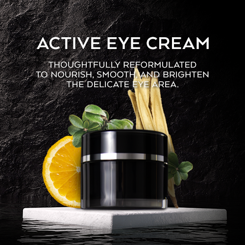ACTIVE Eye Cream product image; luxury packaging, private-label ready for your brand.