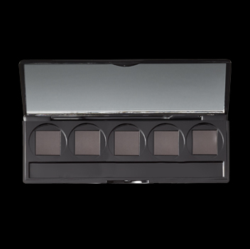 empty 5 well refillable palette for eyes and brows
