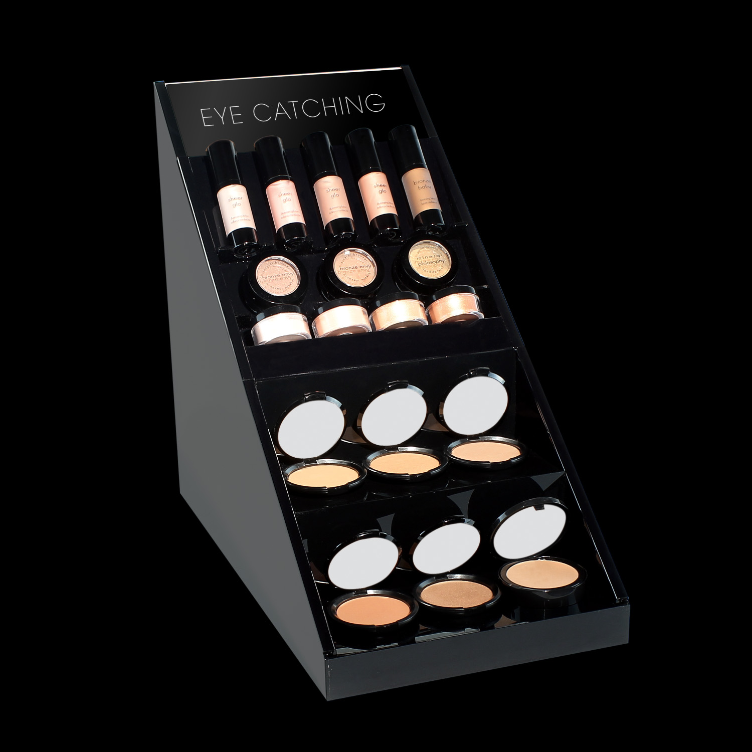 Classic packaging Visionary bronzer displays to create an exquisite retail environment with ease