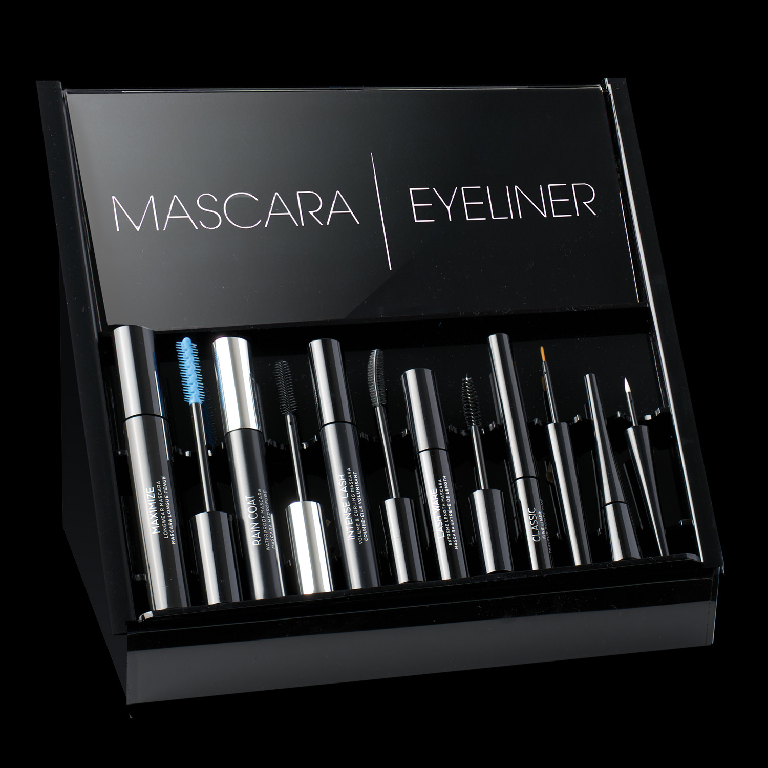 MASCARA/LINER<br>/pencil insert - 12 pc with<br>sign holder