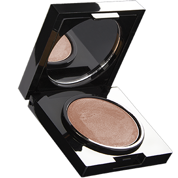 Cream to powder highlighter, lightweight with no oily feel, for cheeks, eyes, cupids brow or body