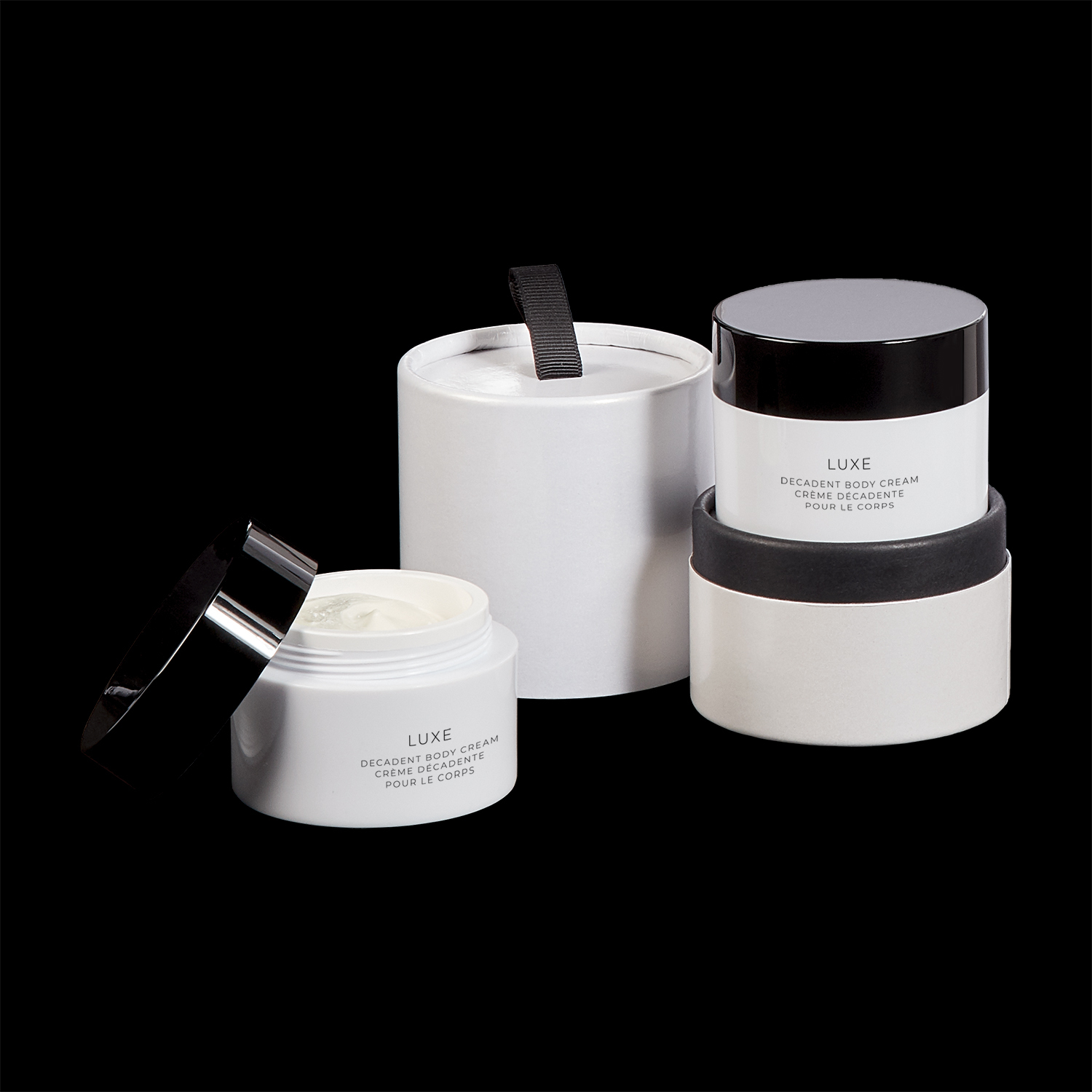 Luxe Body Cream 50ml in<br> White Cylinder 
