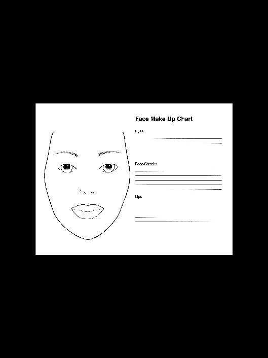 MAKEUP CHART<BR>50 PAGES